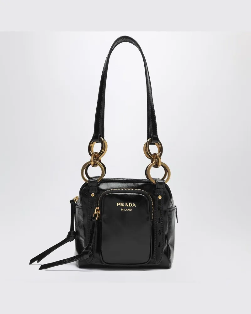 Prada Mini Dangle Handtasche schwarz Schwarz