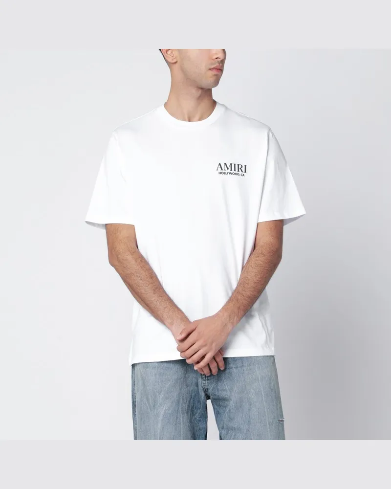 Amiri Bones Stacked T-Shirt in Weiß Weiß