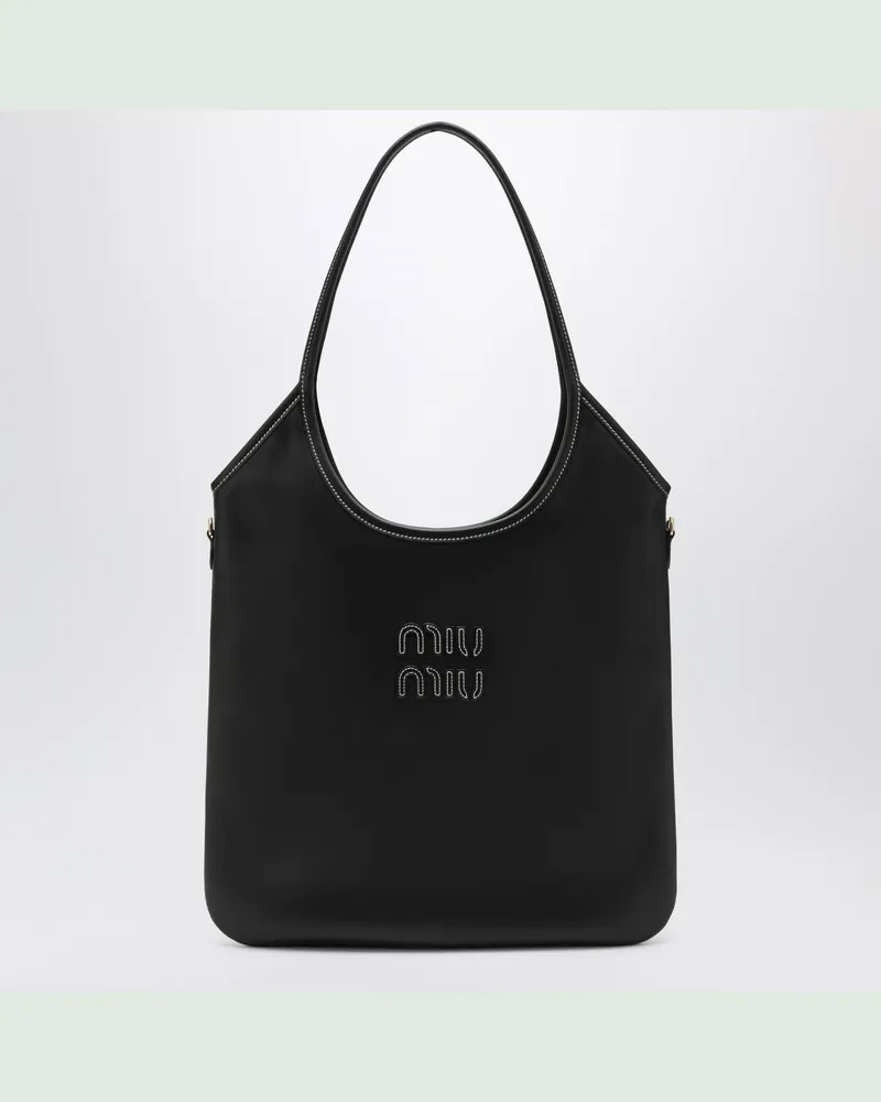 Miu Miu Schwarze IVY Handtasche aus Leder Black