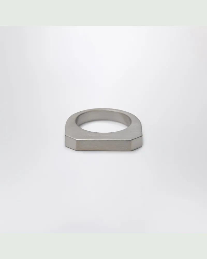 Rick Owens Hollywood-Ring aus Messing mit Palladium-Finish Metal