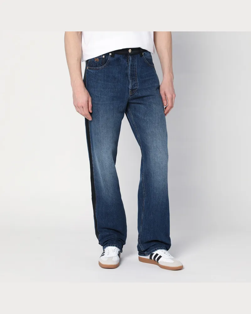 Wales Bonner Verwaschene indigoblaue Jeans 