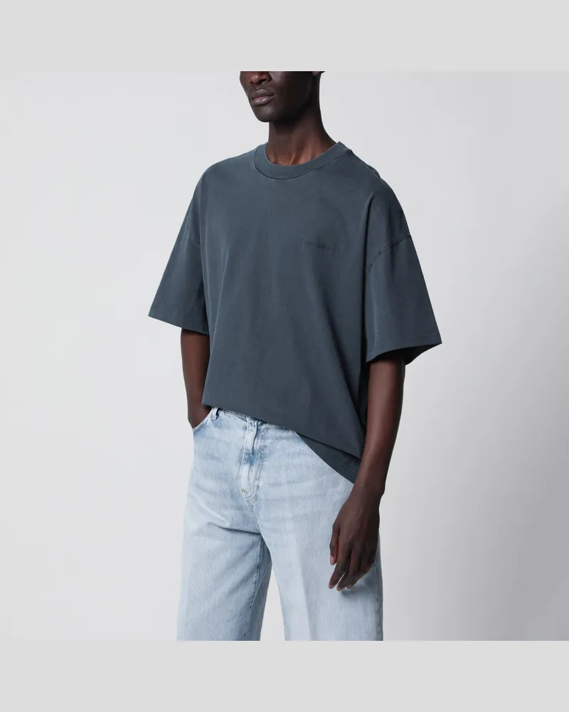 Carhartt WIP T-Shirt Benton aus Baumwolljersey in Carbon Black