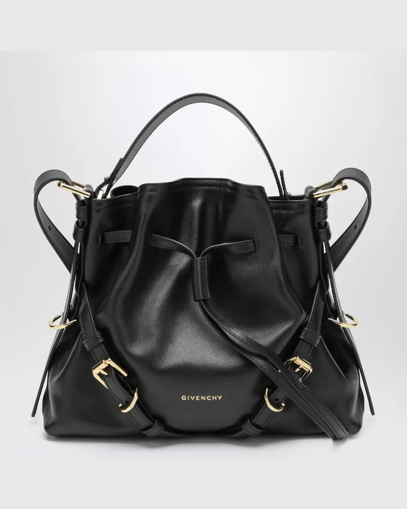 Givenchy Kleine Bucket Bag Voyou aus Kalbsleder in Schwarz Black