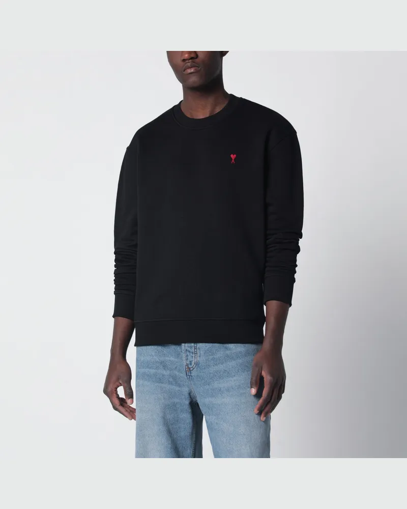 AMI Paris Schwarzes Ami De Coeur Sweatshirt Black