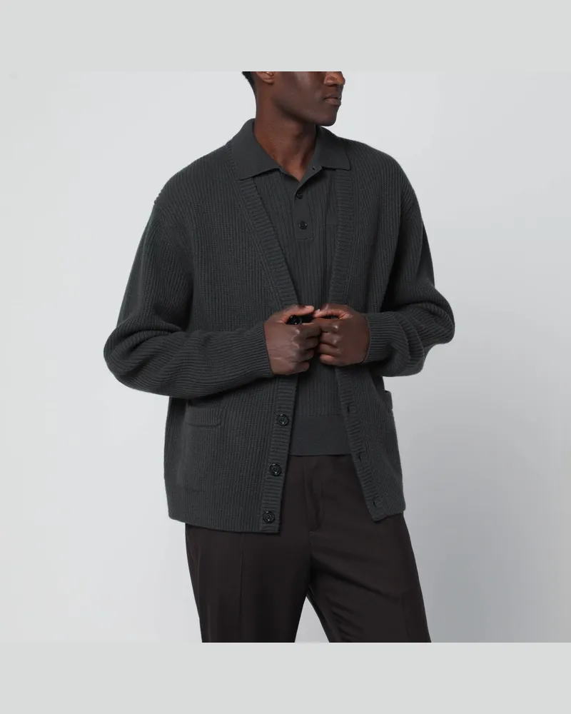 Gucci Cardigan aus woll-kaschmir in Militärgrün Grün
