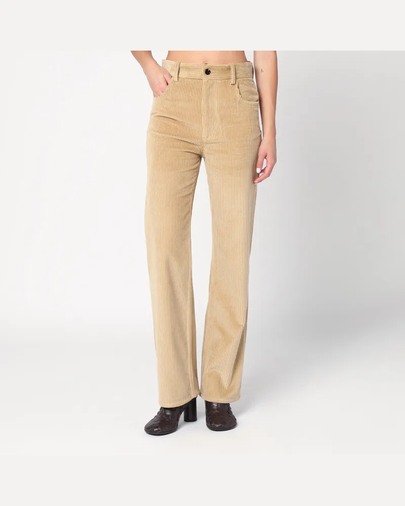 Bottega Veneta Beige Cordhose Beige