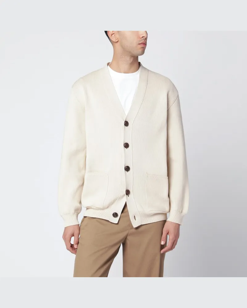 Golden Goose Beiger Cardigan aus Baumwollmix Beige