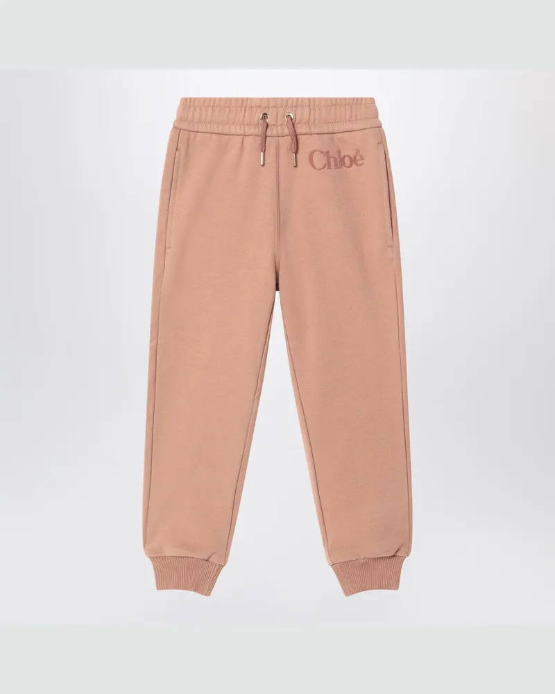 Chloé Jogginghose in Altrosa mit Logo Pink