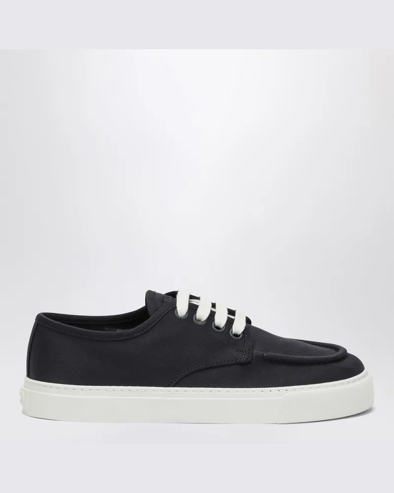 Prada Sneaker navyblau aus Baumwollcanvas Blau