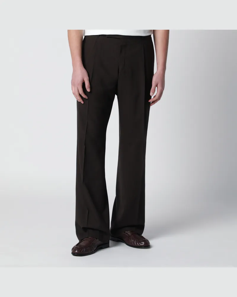 PT TORINO Braune Hose aus Wolle Brown