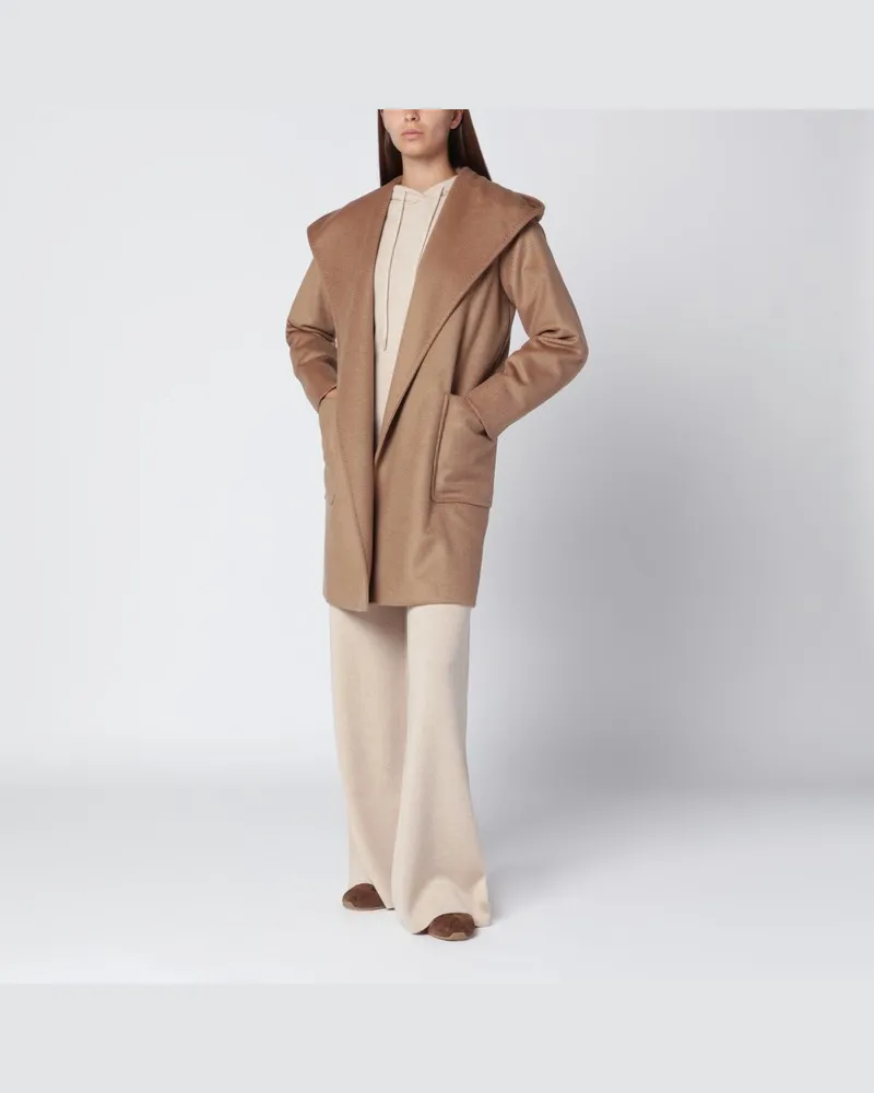 Max Mara Camel-Wickelmantel Beige