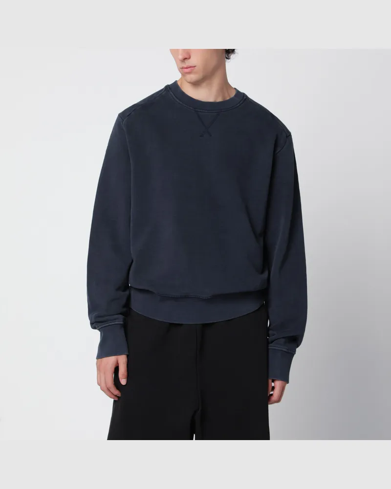 Entire Studios Pod Rundhals-Sweatshirt in verwaschenem Marineblau Blue
