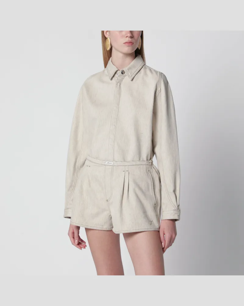 Jacquemus Beiges Hemd aus Denim Amelo-de-Nîmes Beige