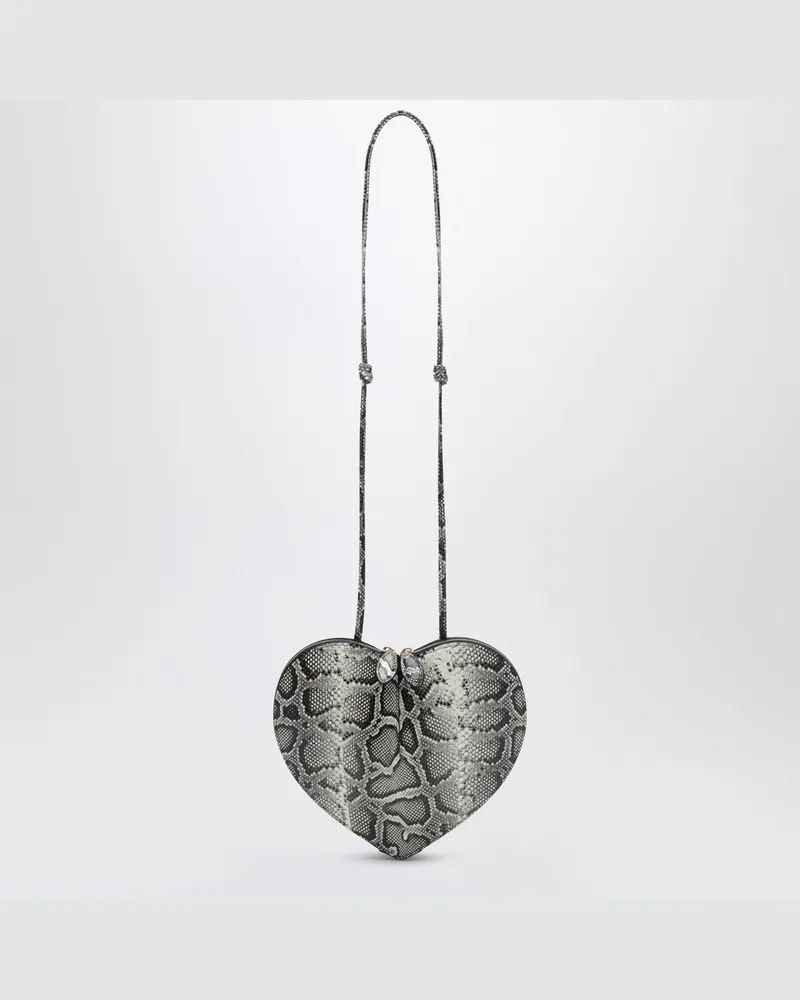 Alaïa Le Caur Tasche aus Python-Print-Leder White