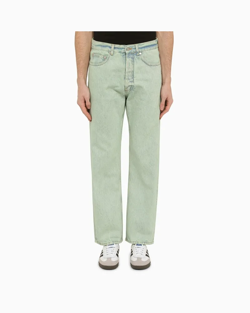 Palm Angels Mintgrüne Jeans aus Denim mit normaler Passform Grün