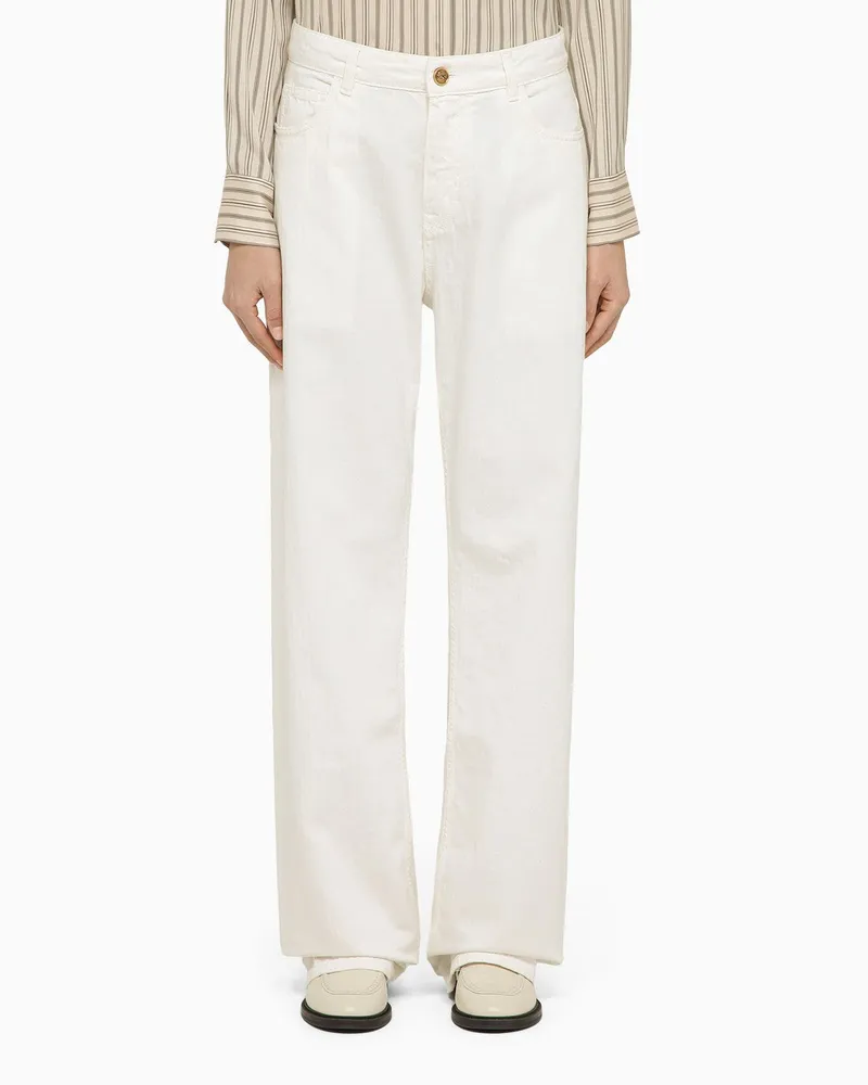 Etro Weiße Baggy Jeans aus Denim 