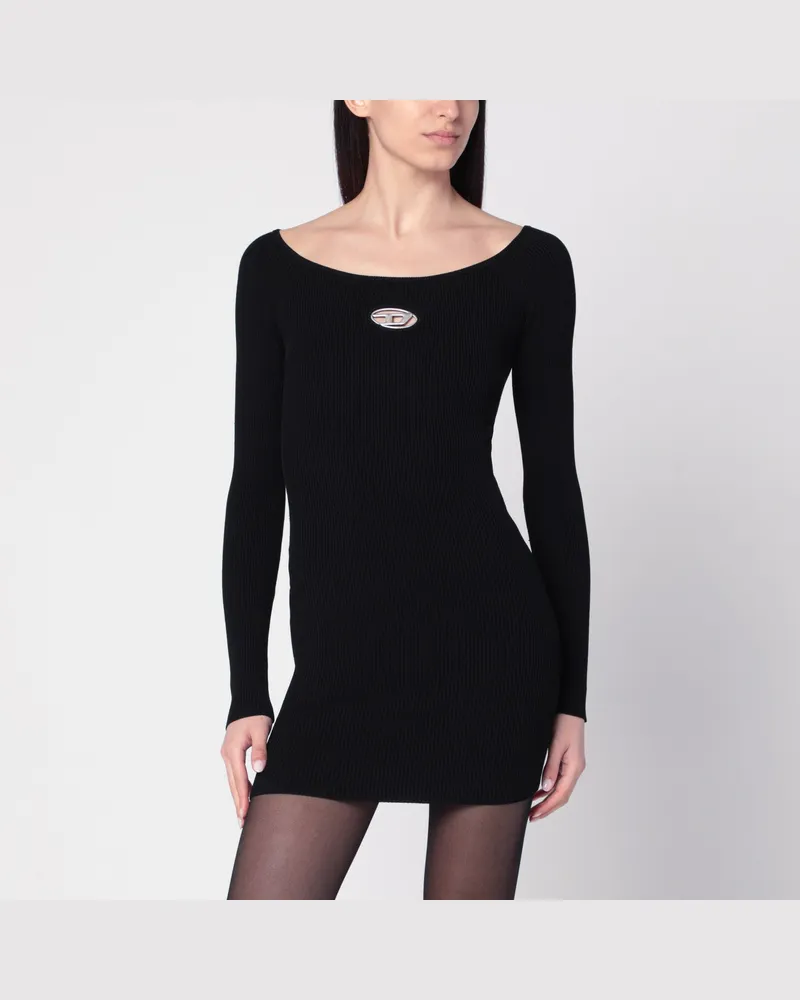 Diesel Schwarzes M-Vera-Minikleid 