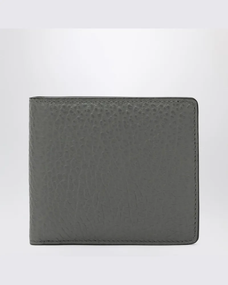 Maison Margiela Graue Bifold-Portemonnaie Four Stitches Grau