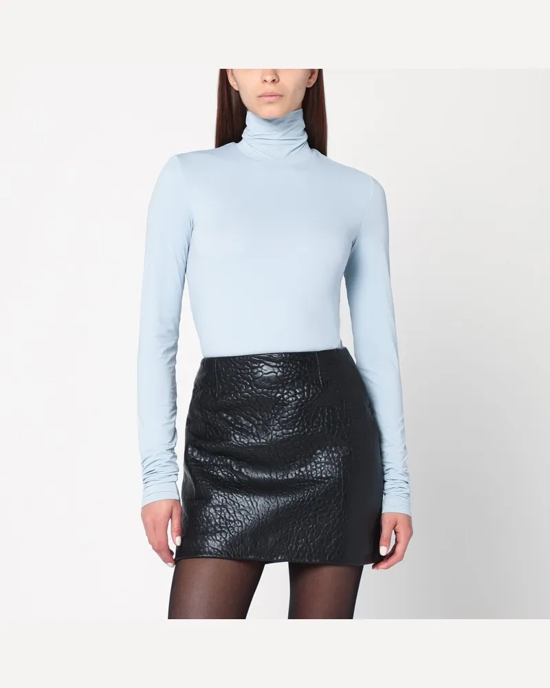 SPORTMAX Hellblauer Jersey-Rollkragenpullover Blau