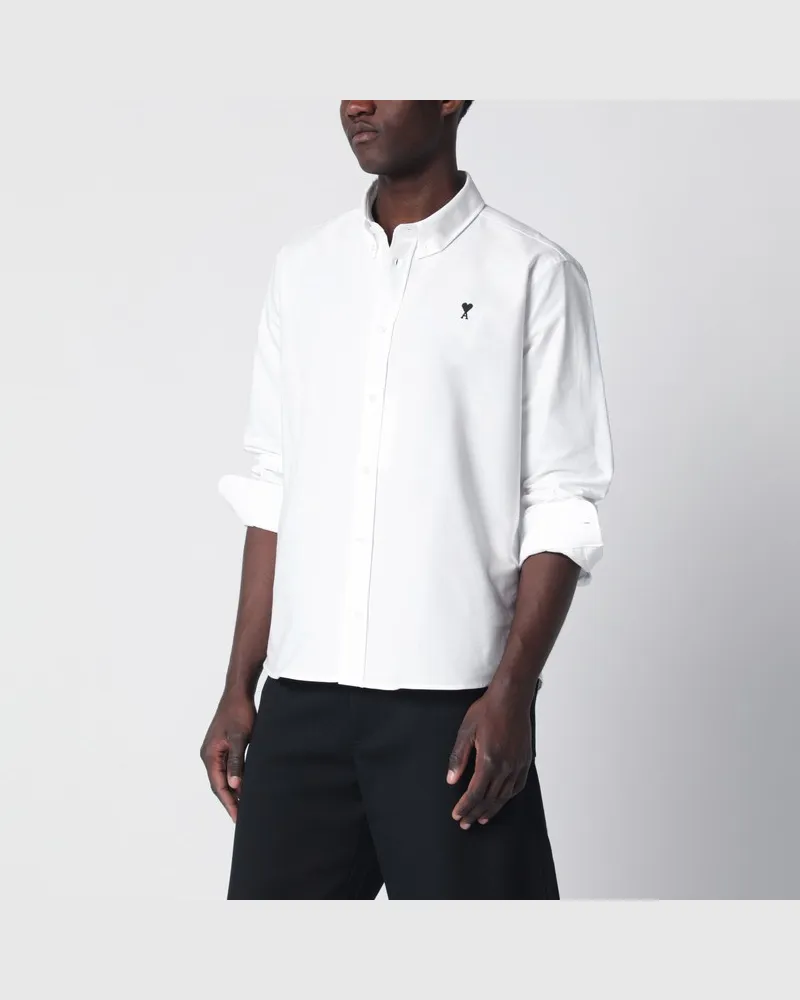 AMI Paris Weißes Ami De Coeur Hemd Weiß