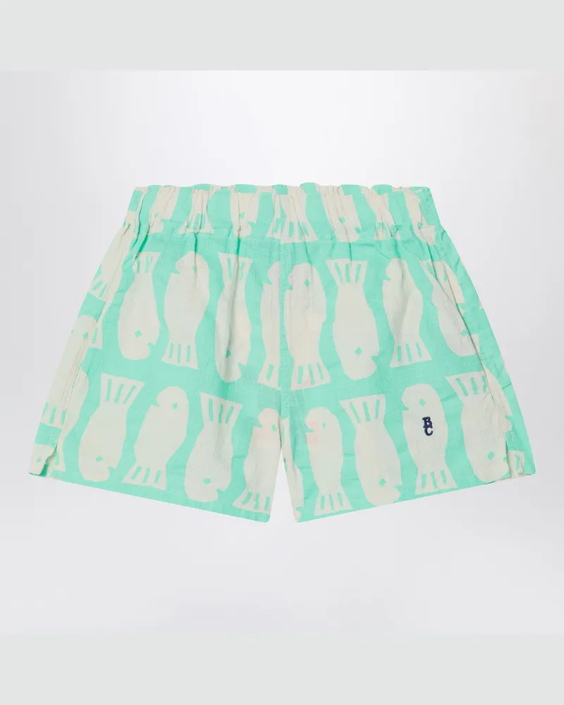 BOBO CHOSES Lucky Fish Wassergrüne Shorts Multicolor