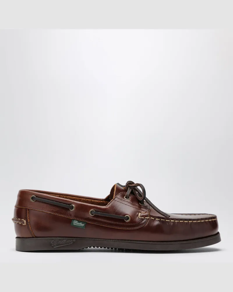 Paraboot Braune Barth Loafer aus Leder Brown
