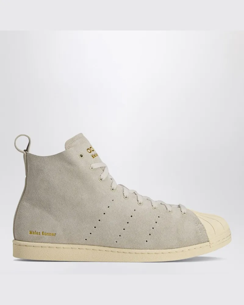 adidas Sneaker Superstar Hi Mist Stone/Wonder White/Gold Metallic Grau
