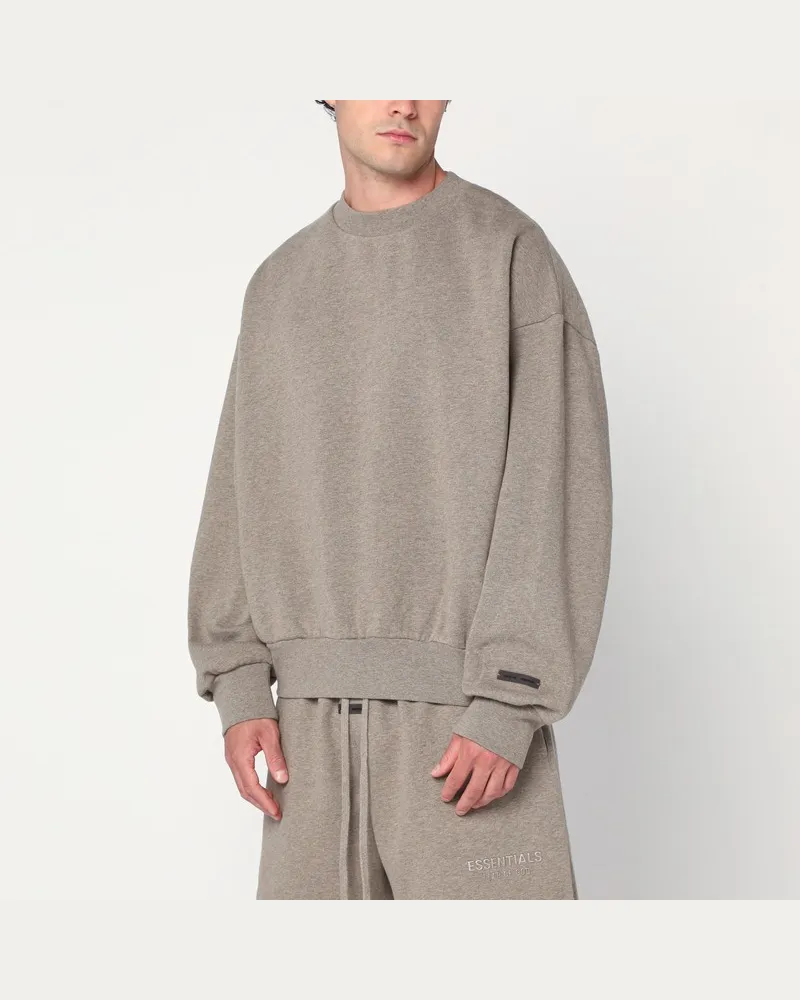 Fear of God Graues Sweatshirt aus angerauter Baumwolle Grau