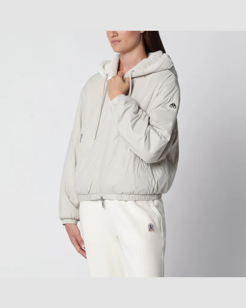 Moose Knuckles Eaton Bunny Wendejacke in Alabaster White