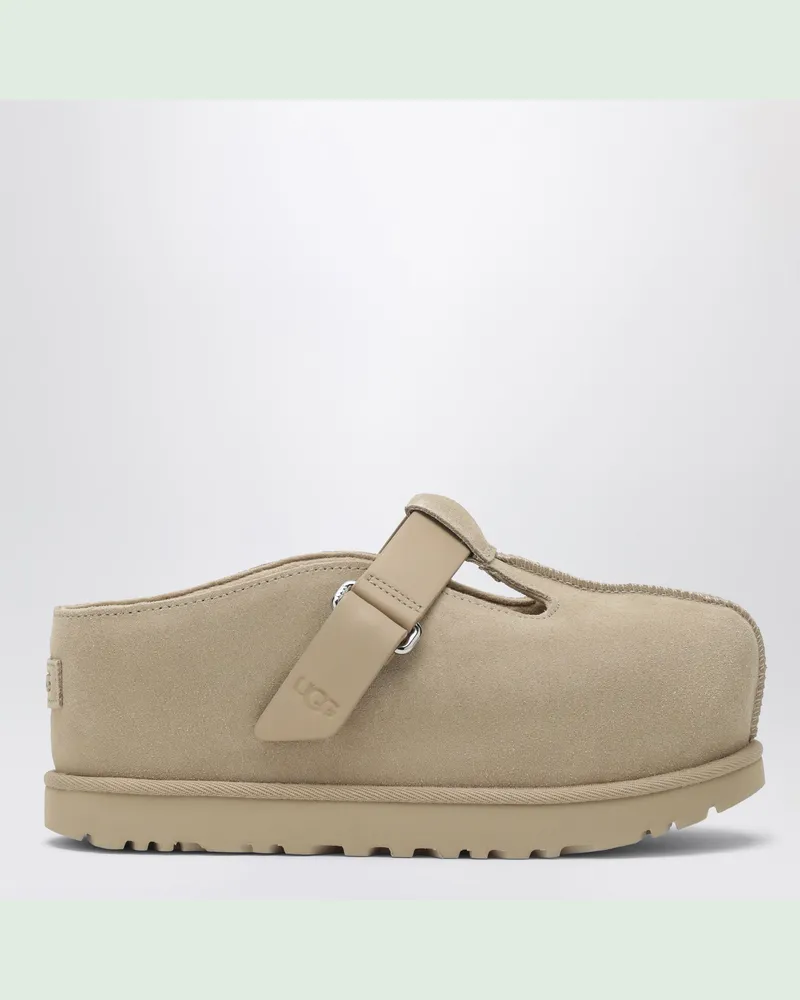 UGG Sabot Goldenstar Hi aus Wildleder in Sand Brown
