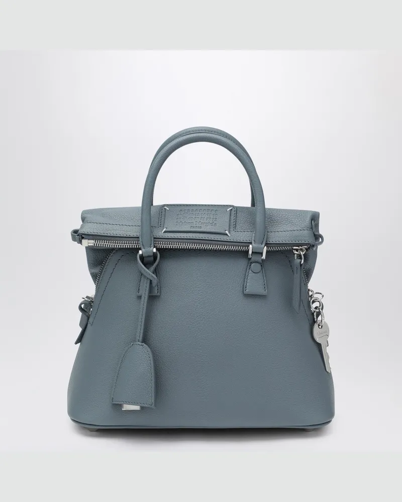 Maison Margiela 5AC classique Mini Tasche in Blau-Grau Grey