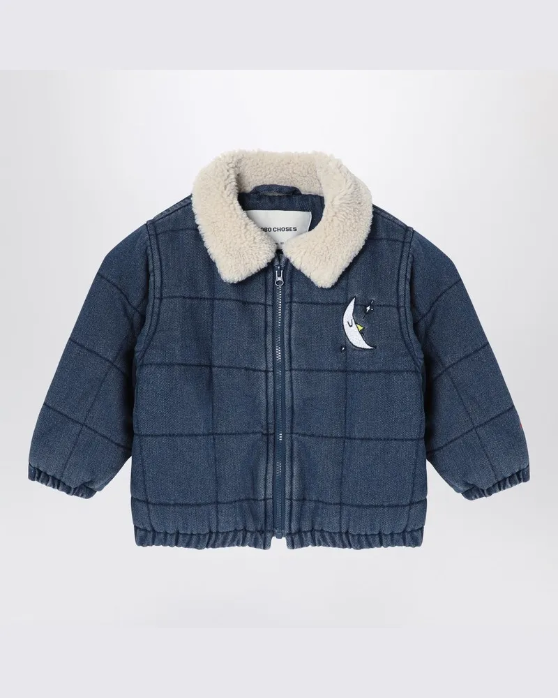 BOBO CHOSES Gesteppte marineblaue Jeansjacke aus Denim Blau