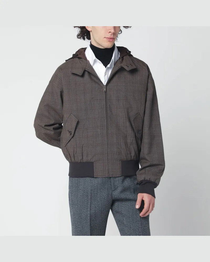 Prada Tabakfarbene Wolljacke Braun