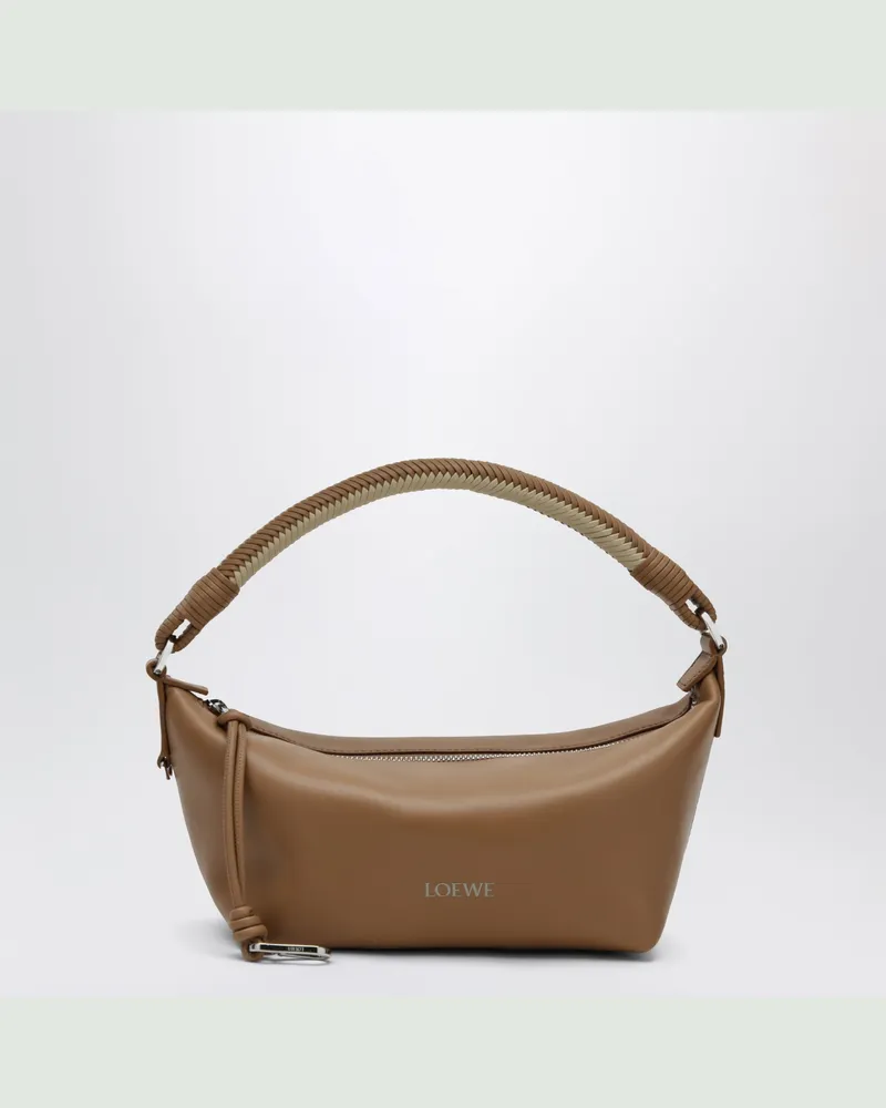 Loewe Mini-Tasche Cala aus weichem Lammnappa, Mocha/Beige Brown