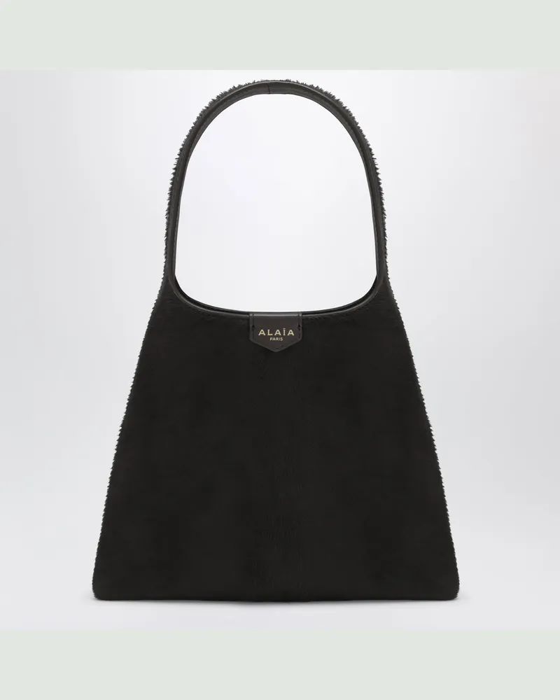 Alaïa Chocolate brown leather mini hobo bag Brown