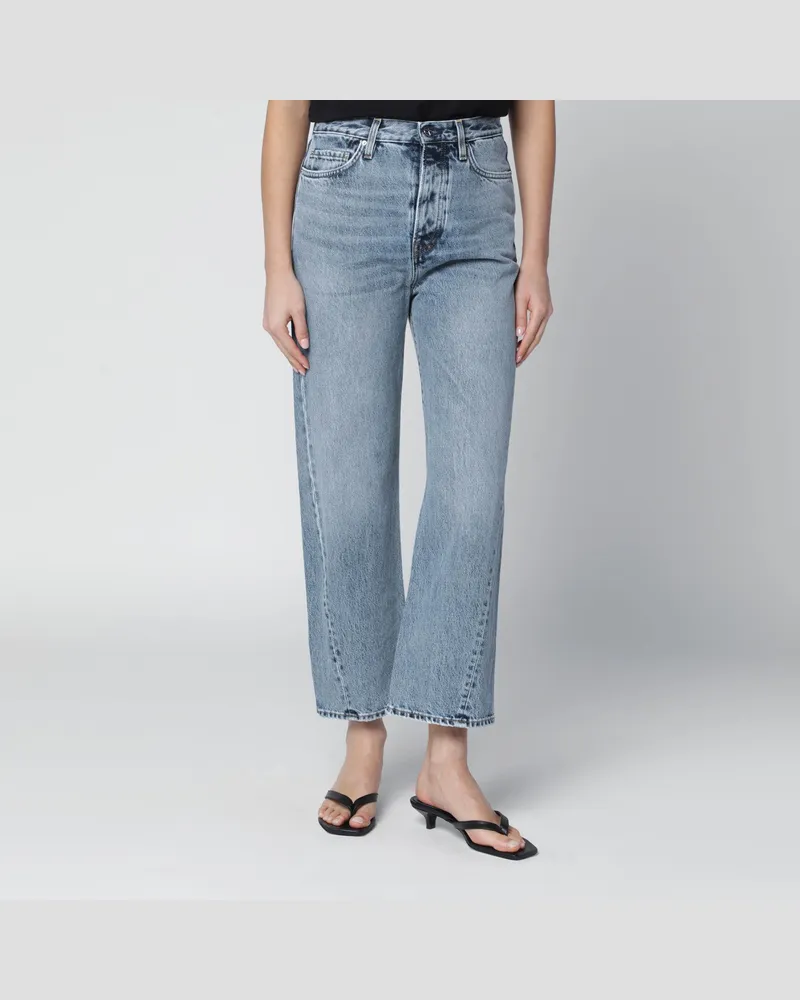 Totême Hellblaue verwaschene Jeans Blue