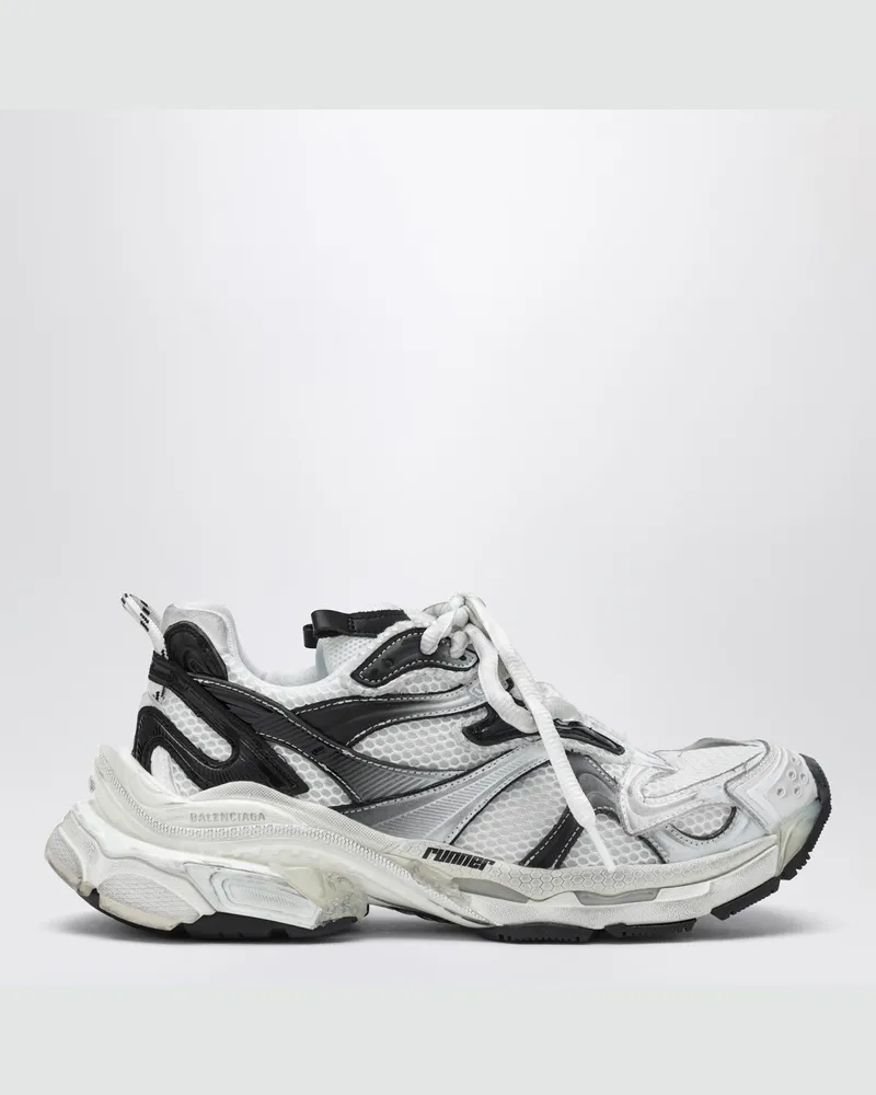 Balenciaga Runner 2 Gradient Sneakers in Weiß/Schwarz White
