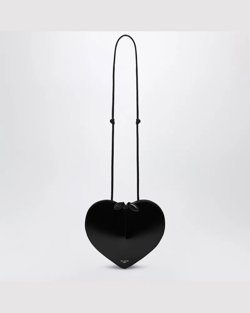 Alaïa Schwarze Le Coeur Tasche aus Leder Black