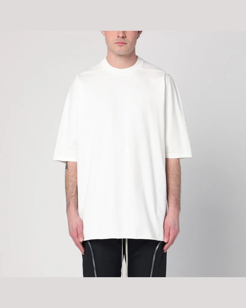 DRKSHDW by Rick Owens Weißes Oversize-T-Shirt aus Baumwolle 