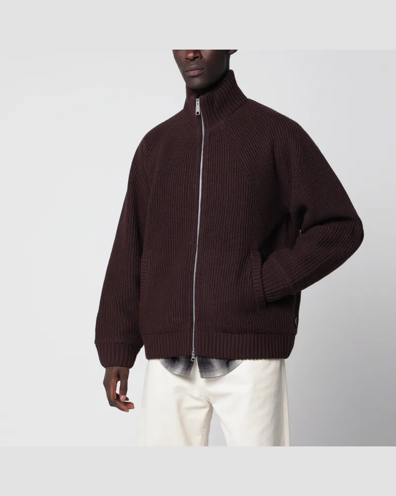 Carhartt WIP Banley Palisander knit jacket Brown