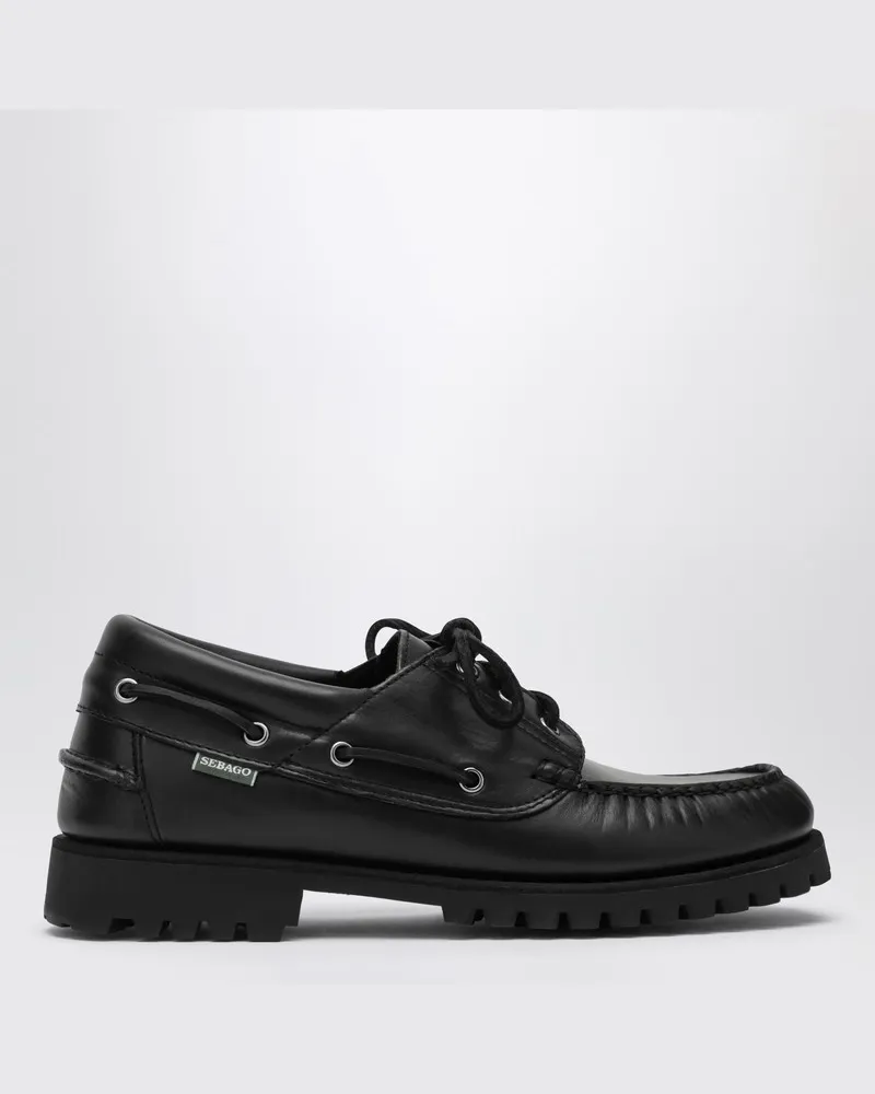 Sebago Ranger Moc Soft Slipper in Schwarz Schwarz