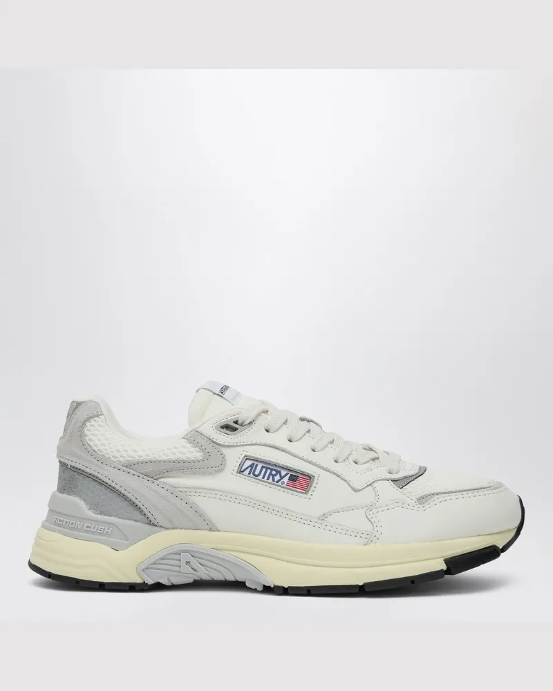 AUTRY Sneaker Hyperway aus Mesh und weißem und grauem Wildleder Weiß