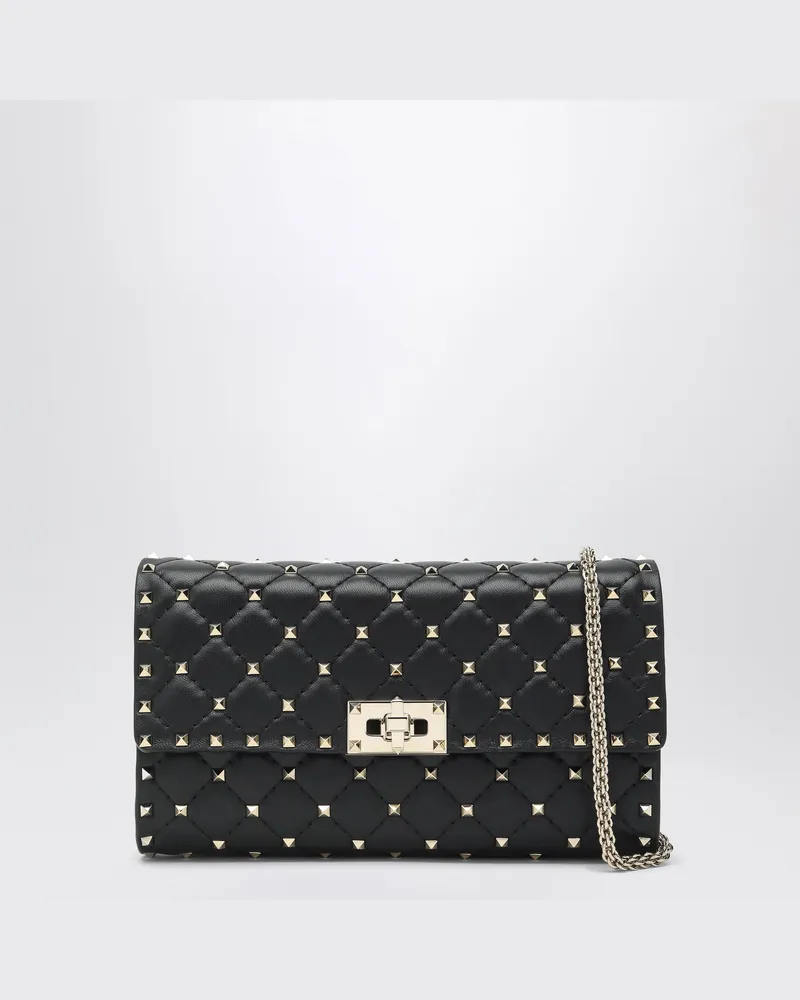 Valentino Garavani Rockstud Spike crossbody bag black Black
