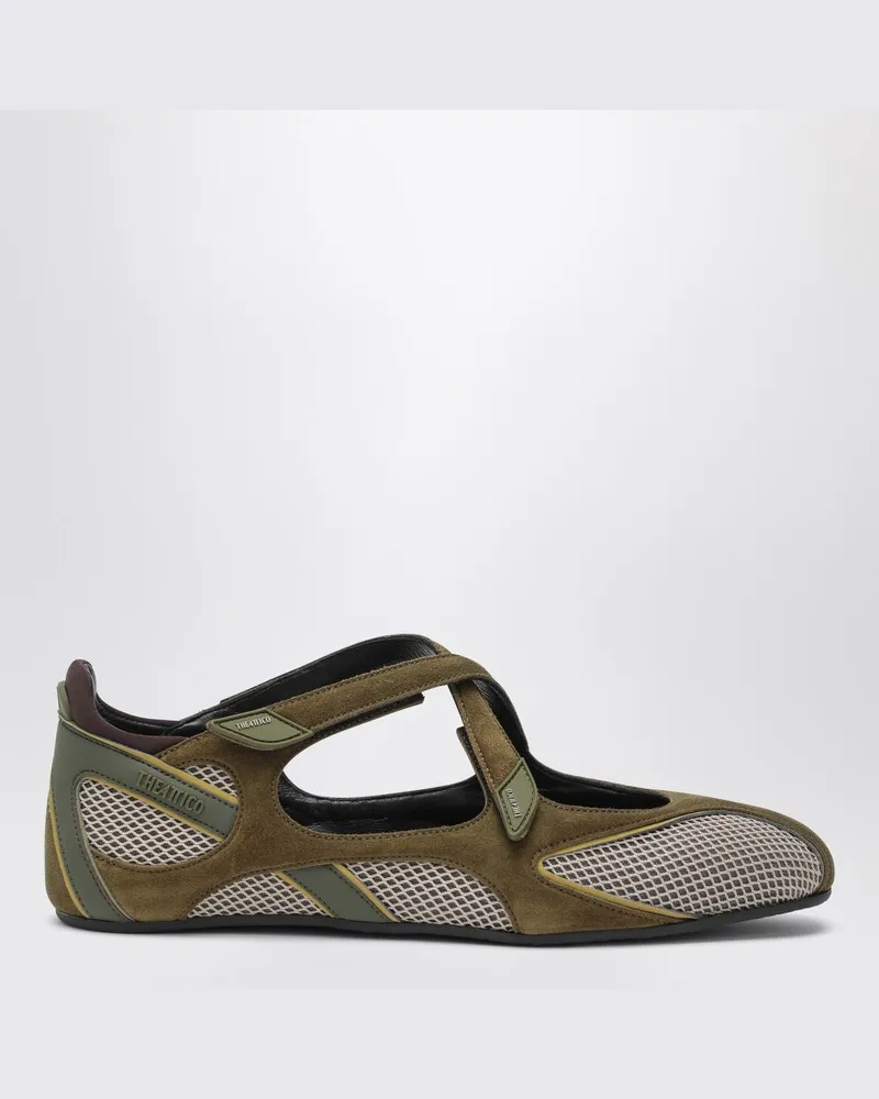 ATTICO Ballerina Flat Floor 01 olivgrün Grün