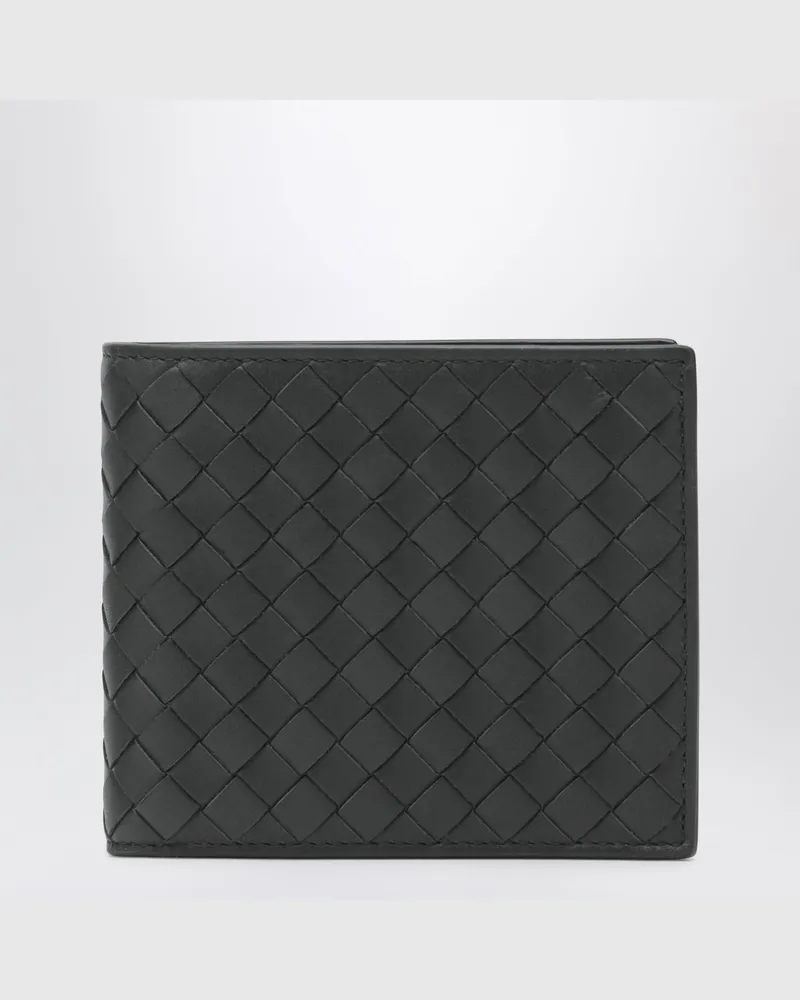 Bottega Veneta Schiefergraues Intrecciato Portemonnaie Grey