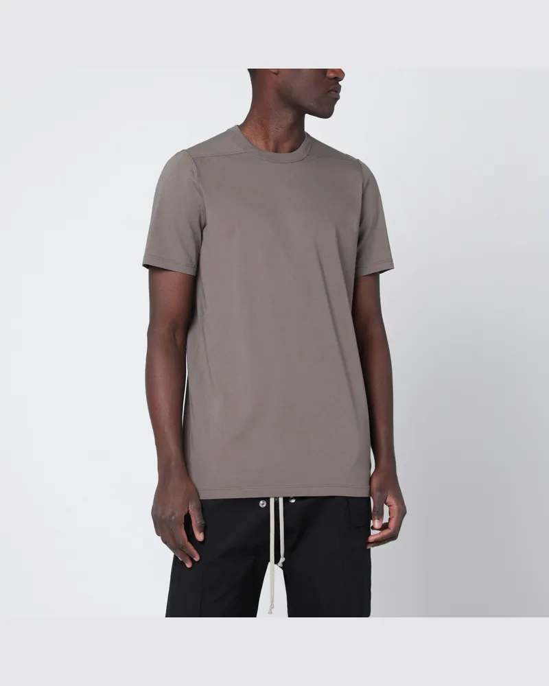 Rick Owens Kurzarm-T-Shirt in Schlammfarbe Grey
