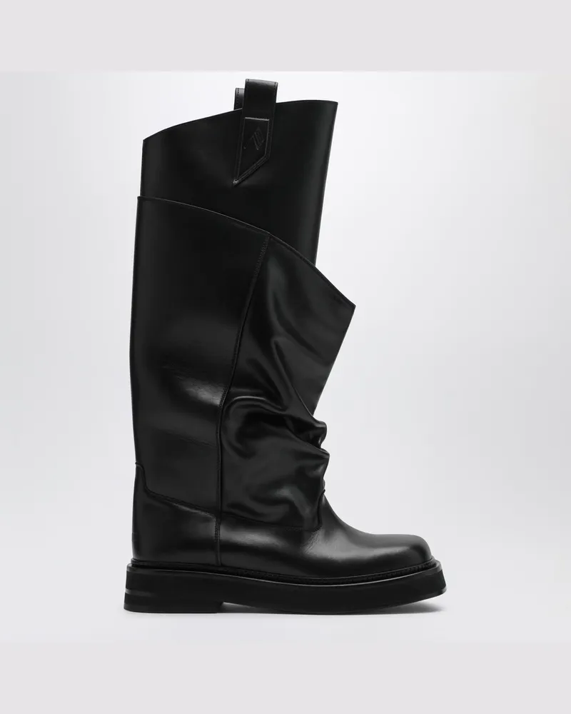 ATTICO Stiefel La Passeggiata aus schwarzem Leder Black