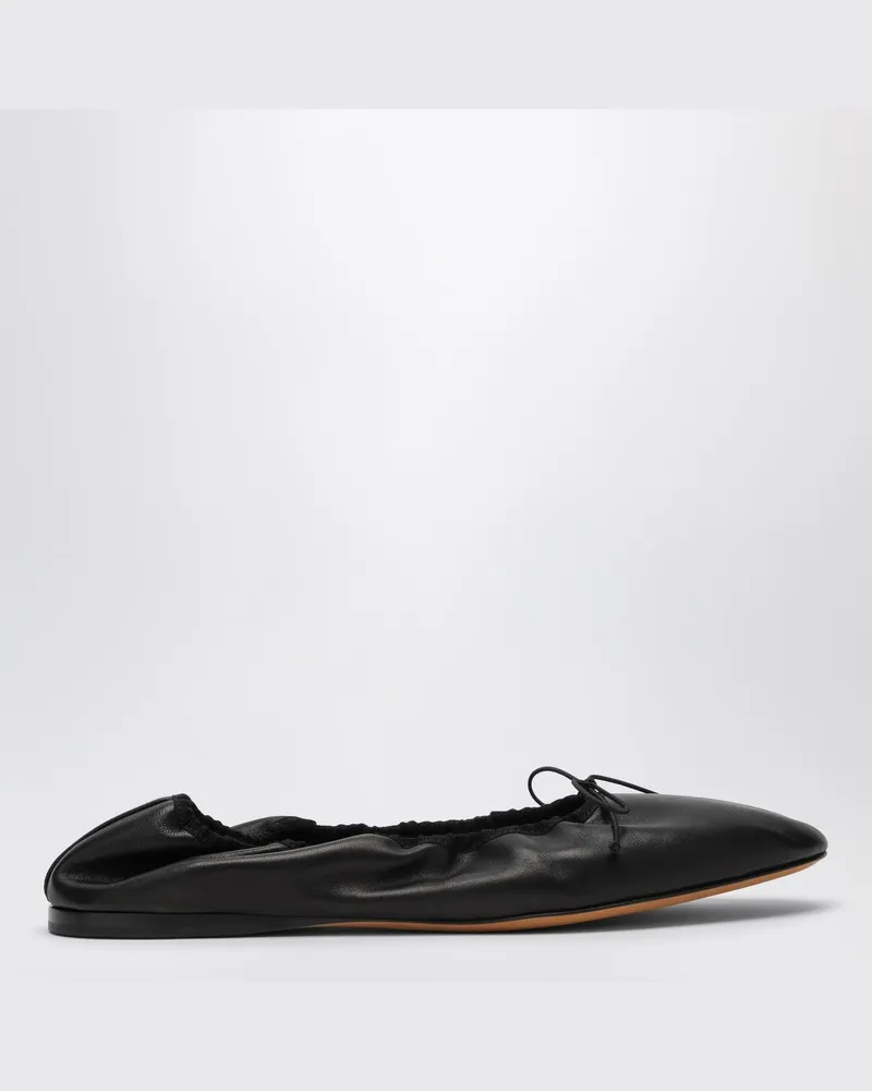The Row Schwarzer Ballerina Awar aus Leder Schwarz