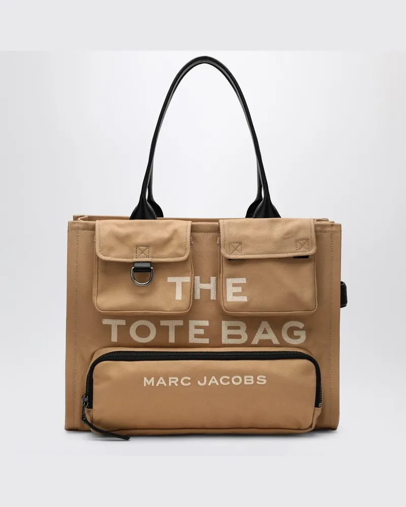 Marc Jacobs The Cargo Canvas Large Tote Bag in Kamel Beige