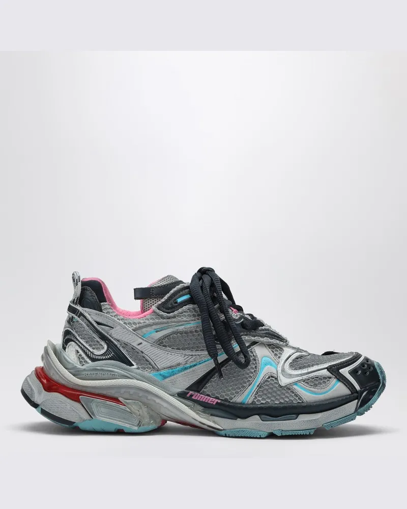 Balenciaga Sneaker Runner 2.0 grau/blau/rosa Grau